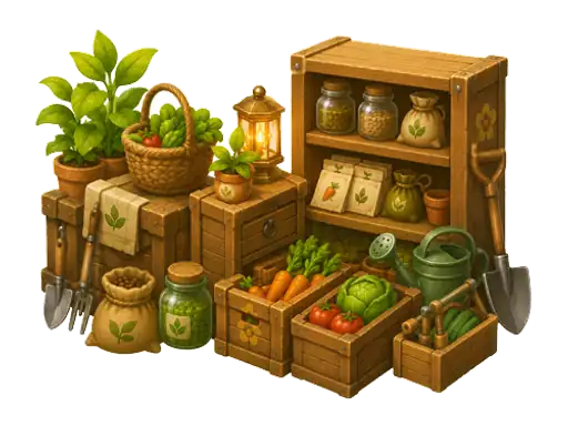 Storage backpacks and code card artwork